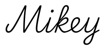 mikey签名范例