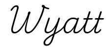 wyatt签名范例