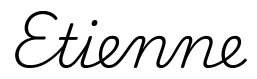 etienne签名范例