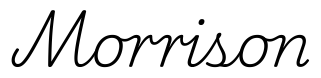 morrison签名范例