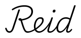 reid签名范例