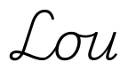lou签名范例