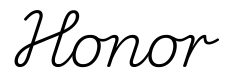 honor签名范例