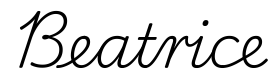 beatrice签名范例