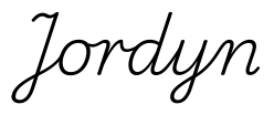 jordyn签名范例