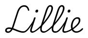 lillie签名范例
