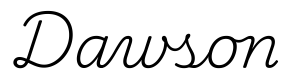 dawson签名范例