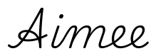 aimee签名范例