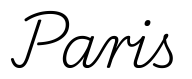 paris签名范例