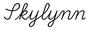 skylynn签名范例