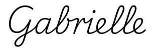 gabrielle签名范例