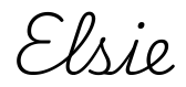elsie签名范例