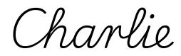 charlie签名范例