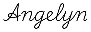 angelyn签名范例