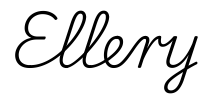 ellery签名范例