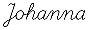 johanna签名范例