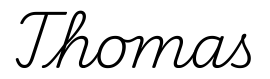 thomas签名范例