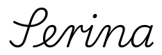 serina签名范例