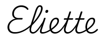 eliette签名范例