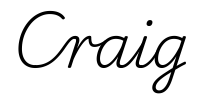 craig签名范例