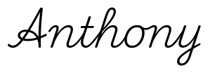 anthony签名范例