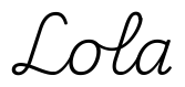 lola签名范例