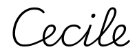cecile签名范例
