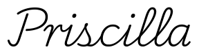 priscilla签名范例