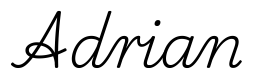 adrian签名范例