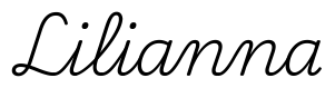 lilianna签名范例