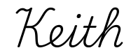 keith签名范例