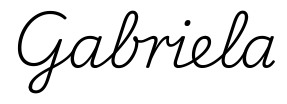 gabriela签名范例
