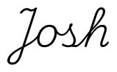 josh签名范例
