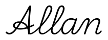 allan签名范例
