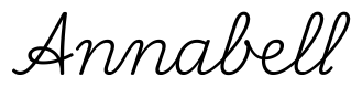 annabell签名范例