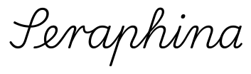 seraphina签名范例
