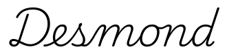 desmond签名范例