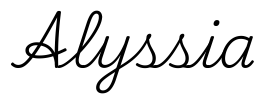 alyssia签名范例