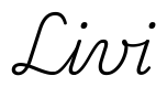 livi签名范例