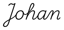 johan签名范例