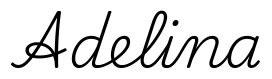 adelina签名范例