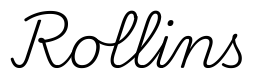 rollins签名范例