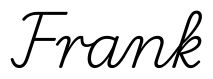 frank签名范例