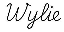 wylie签名范例