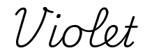 violet签名范例