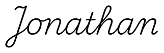 jonathan签名范例