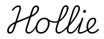 hollie签名范例
