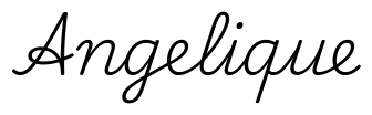 angelique签名范例