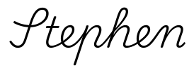 stephen签名范例