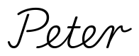 peter签名范例